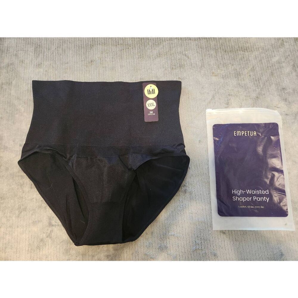 NWT Shapermint Empetua Black All Day Every Day Shaper Panty Brief 3XL